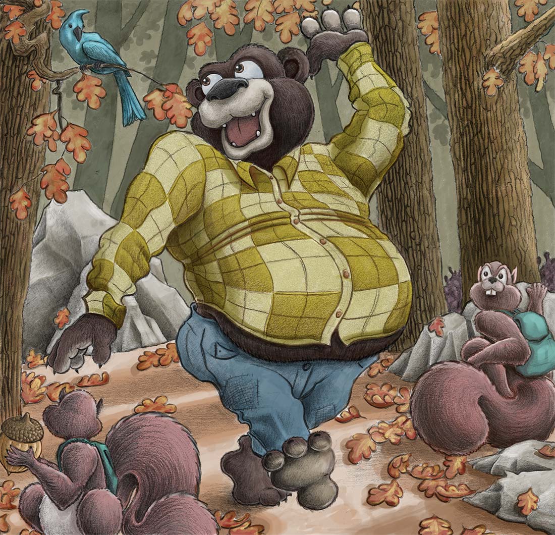 Happy Bear | Gary Potts Illustration