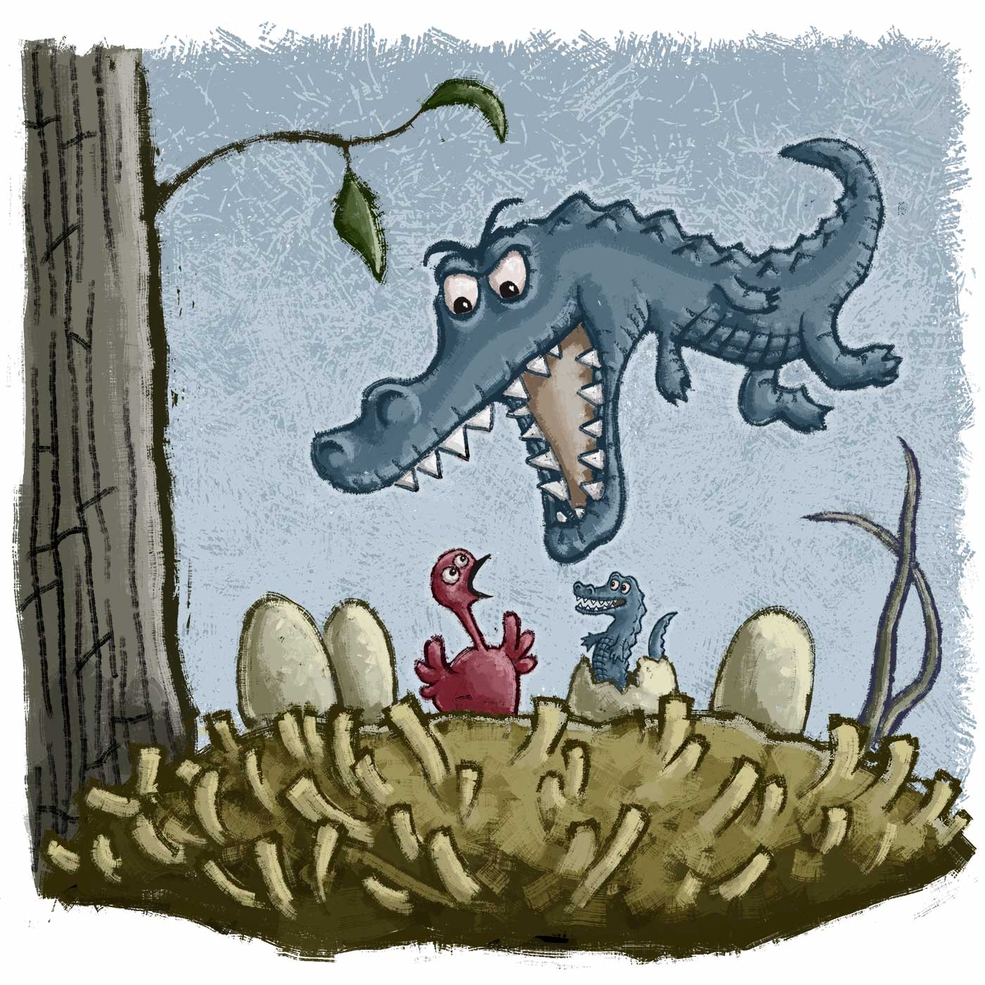 Alligator Nest | Gary Potts Illustration